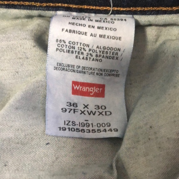 Wrangler Jeans flex for comfort 36x30 - Picture 3 of 4